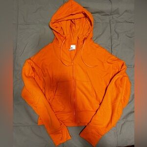 All In Motion Orange Zip-Up Cropped Hoody